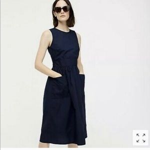 NWT J Crew Cotton Poplin Apron Dress
